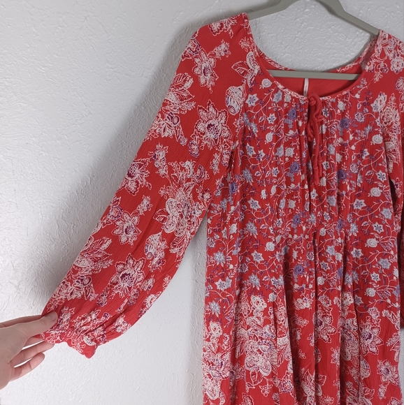 ♡ Free People Lucky Loosey Shapeless Mini Dress / Tunic - Picture 6 of 9